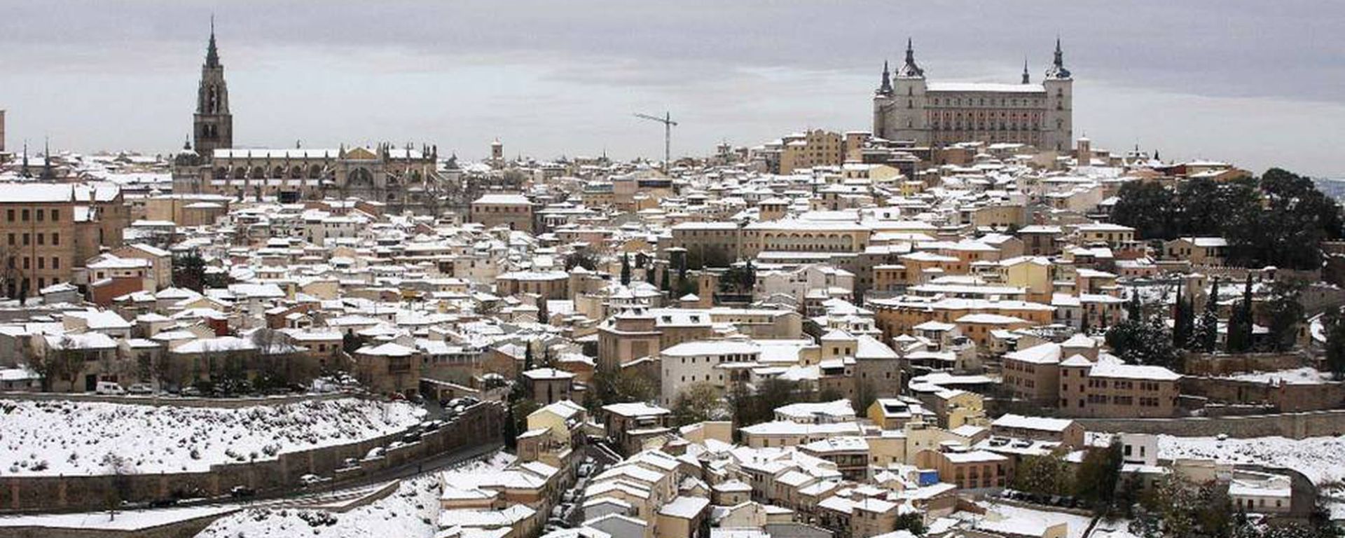 Imagen de Toledo cubierta por la nieve